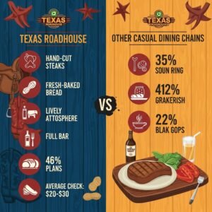 Comparing Texas Roadhouse to Other Casual Dining Chains